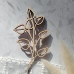 Dekor ozdobny ze sklejki 10cm x 5,5cm D7