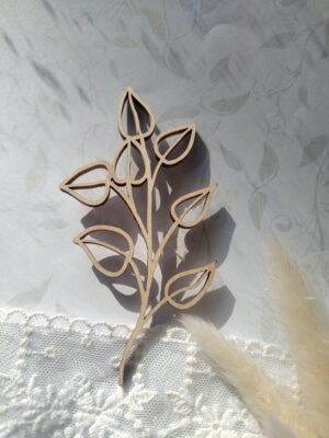 Dekor ozdobny ze sklejki 10cm x 5,5cm D7