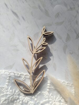 Dekor ozdobny ze sklejki 10cm x 5,5cm D8