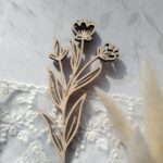 Dekor ozdobny ze sklejki 10cm x 5,5cm D12