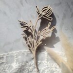 Dekor ozdobny ze sklejki 10cm x 5,5cm D15