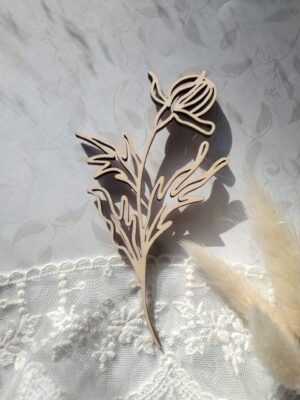 Dekor ozdobny ze sklejki 10cm x 5,5cm D15