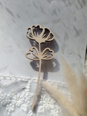 Dekor ozdobny ze sklejki 10cm x 5,5cm D19