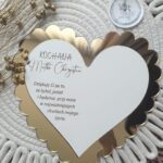 Serce złote do makramy 21cm  PL71