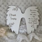 Skrzydła do aniołka z makramy z HDF 13cm x 11cm  H493