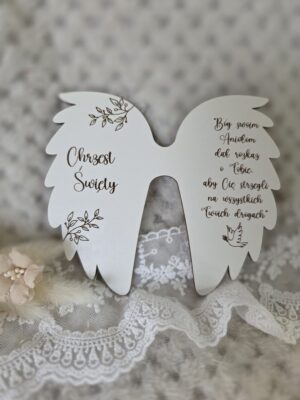 Skrzydła do aniołka z makramy z HDF 13cm x 11cm H493