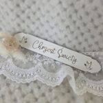 Grawerowana tabliczka na Chrzest Święty HDF 16cm x 2,6cm H496