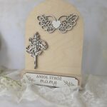 Baza do Anioła z makramy na dzień Mamy ze sklejki 20cm x 15cm N976