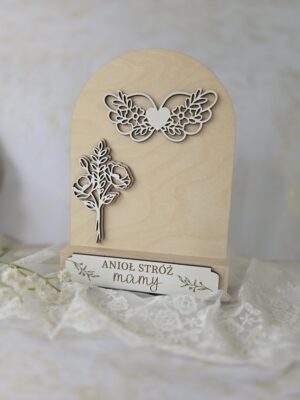 Baza do Anioła z makramy na dzień Mamy ze sklejki 20cm x 15cm N976