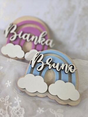 Personalizowany Napis 3D do Makramy 8cm x 8cm 20 znaków KPL7