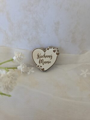 Grawerowane serduszko na dzień Mamy z HDF 3cm H529