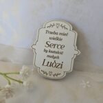 Grawerowany napis na dzień Nauczyciela z HDF 6cm x 5cm H528