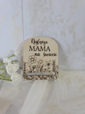 Baza do zakładki do książki Dzień Mamy – Sklejka do makramy 5,5 x 4,5cm N989