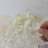 Mini kwiatki z foamiranu 9cm białe – Ozdoba do ramek z aniołkiem i makramy MZ28