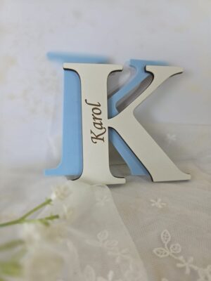 Personalizowany Napis 3D do Makramy 8cm 20 znaków KPL2