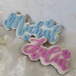 Personalizowany Napis 3D do Makramy 8cm 20 znaków KPL4