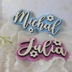 Personalizowany Napis 3D do Makramy 8cm 20 znaków KPL5