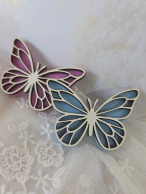 Dekor 3D do Makramy motyl 6cm x 4cm KPL9