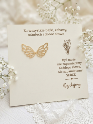 Baza tło do ramki na Dzień Nauczyciela – Biały HDF grawerowany 25x25 cm / 23x23 cm HT18