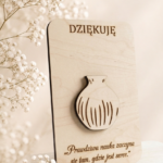 Podziękowanie dla Nauczyciela baza na kwiaty 10x6cm – Sklejka do makramy N1007
