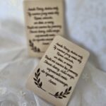 Tabliczka z modlitwą Aniele Boży 5x7cm– Sklejka 3mm baza do makramy i ramek N994