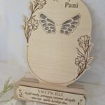 Podziękowanie dla Nauczyciela baza ze stojakiem 20x15cm – Sklejka do makramy N995