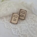 Mini dziennik ze sklejki scrapka dla nauczyciela personalizowana 2,5cm N999