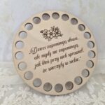 Baza do szydełkowania podkładka pod kubek 10cm – Dla Nauczyciela N1005