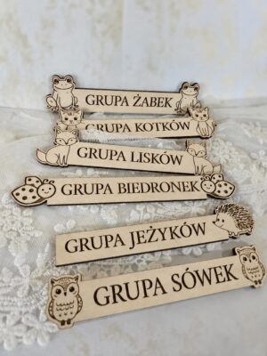 Tabliczka z grawerem grupy baza do makramy ramki sklejka 13x3cm N1012