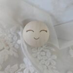 Drewniany Koralik Buźka do Makramy – Główka do Aniołków i Laleczek G1