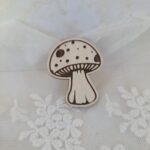 Scrapki drewniane Jesień 4cm Dodatki do makramy laleczek N1062