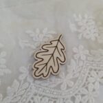 Scrapki drewniane Jesień 4cm Dodatki do makramy laleczek N1063