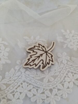 Scrapki drewniane Jesień 4cm Dodatki do makramy laleczek N1059