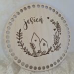 Jesienna baza do makramy i szydełkowania koło ze sklejki 15 i 20cm N1071