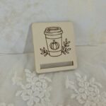 Baza ze sklejki do zakładki do książki Makrama Jesień 5x4cm N1050