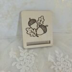 Baza ze sklejki do zakładki do książki Makrama Jesień 5x4cm N1047