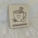 Baza ze sklejki do zakładki do książki Makrama Jesień 5x4cm N1049