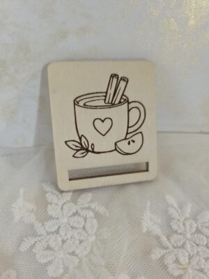 Baza ze sklejki do zakładki do książki Makrama Jesień 5x4cm N1049