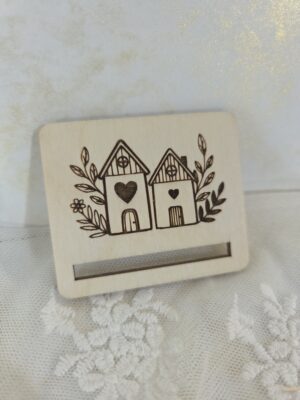 Baza ze sklejki do zakładki do książki Makrama Jesień 5x4cm N1046