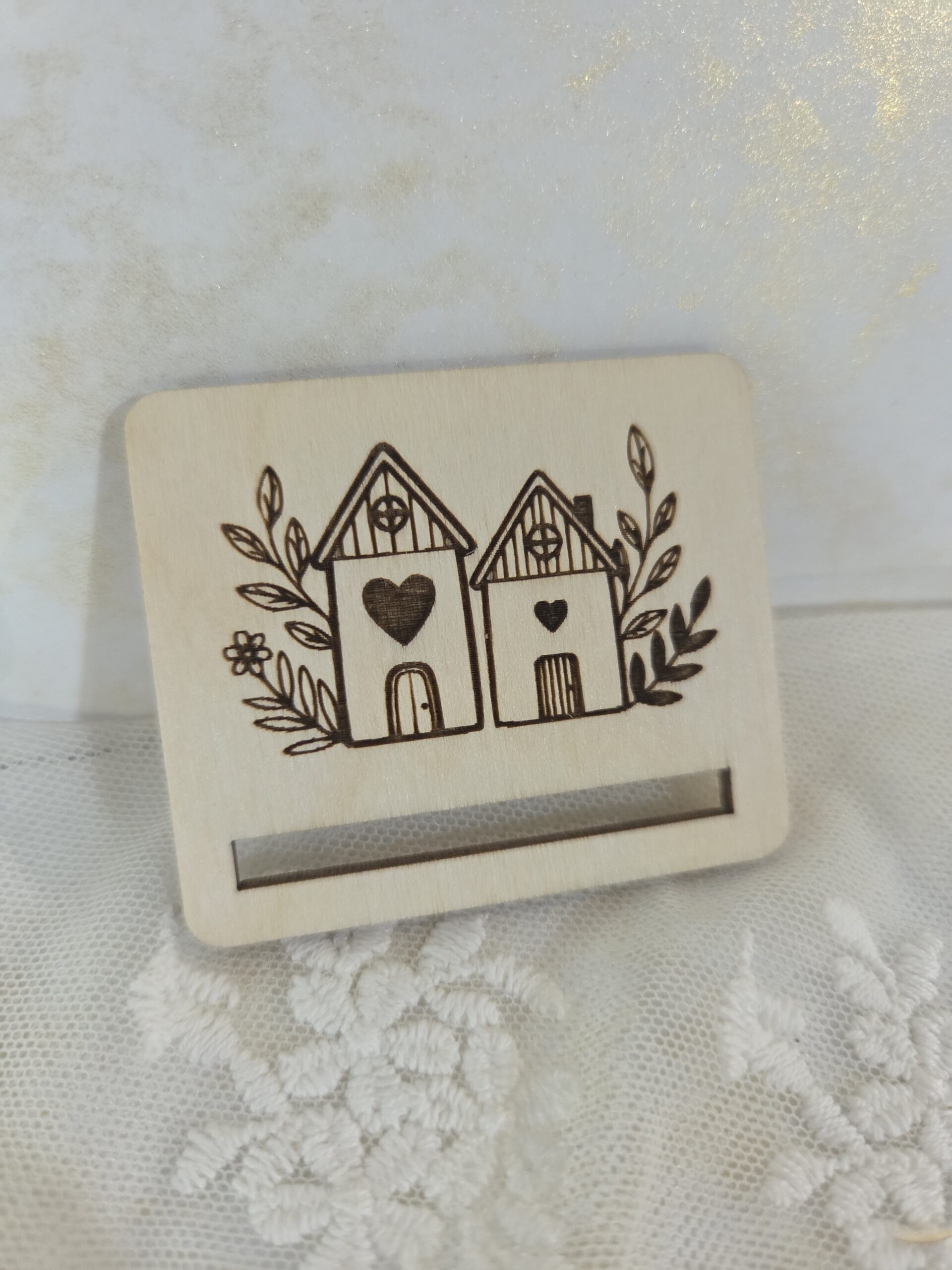 Baza ze sklejki do zakładki do książki Makrama Jesień 5x4cm N1046
