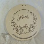 Baza do wianka jesiennego Obręcz ze sklejki Koło do ozdabiania 25cm N1065