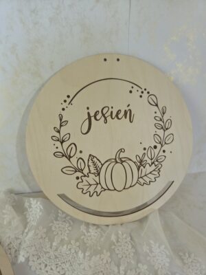 Baza do wianka jesiennego Obręcz ze sklejki Koło do ozdabiania 25cm N1065