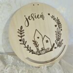 Baza do wianka jesiennego Obręcz ze sklejki Koło do ozdabiania 25cm N1064