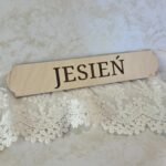 Napis ze sklejki Jesień do makramy wianków jesiennych 20x4cm N1053
