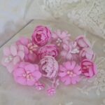 Kwiatki z Foamiranu do Makramy i Ramek 0,5-2,5cm róż - Zestaw 15 szt. Poludniowa.com.pl ZK16