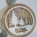 Baza do szydełkowania zimowa panel 3D sklejka HDF 20cm 3D5