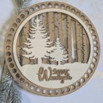 Baza do szydełkowania zimowa panel 3D sklejka HDF 20cm 3D4