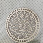 Zimowa baza do makramy i szydełkowania koło ze sklejki 20 i 15cm N1114