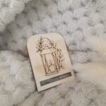 Baza ze sklejki do zakładki do książki Makrama Jesień 5x4cm N1133