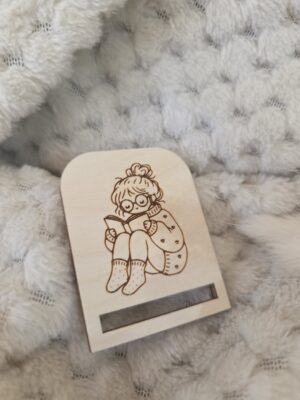 Baza ze sklejki do zakładki do książki Makrama Jesień 5x4cm N1139